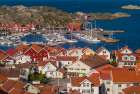 Sweden-Bohuslan-Tjorn Island-Skarhamn-town view-dawn Art Print